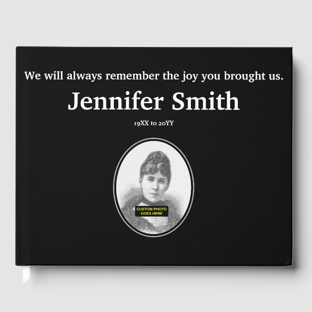 Guestbook för enkla och enkla minnen gästböcker (Framsida)