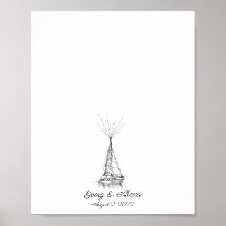 Guestbook för fingeravtryck av frakt poster