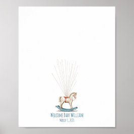 Guestbook för fingeravtrycksfingeravtryck för vatt poster