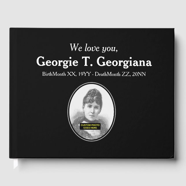 Guestbook för grundläggande och anpassad sympati gästböcker (Framsida)