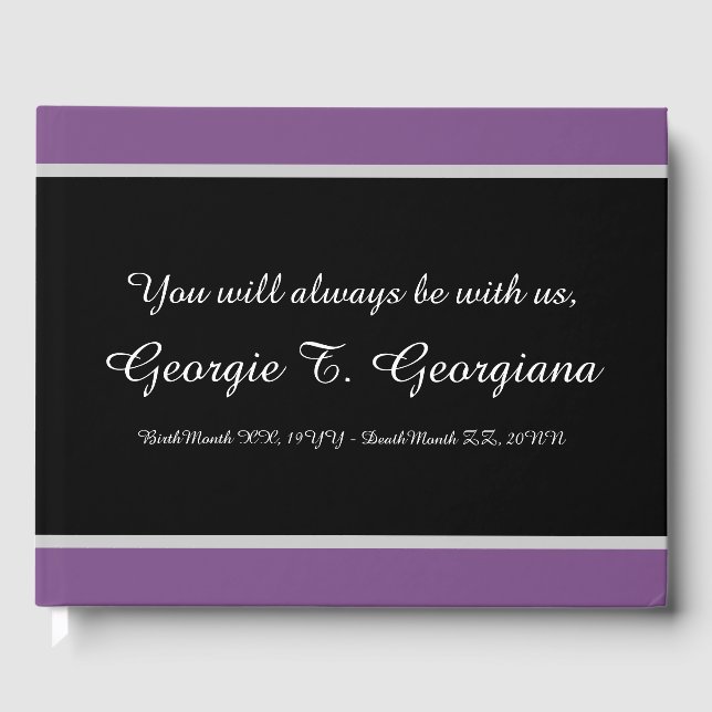 Guestbook för grundläggande och minimala sympatier gästböcker (Framsida)