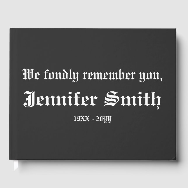 Guestbook för grundläggande sympatier gästböcker (Framsida)