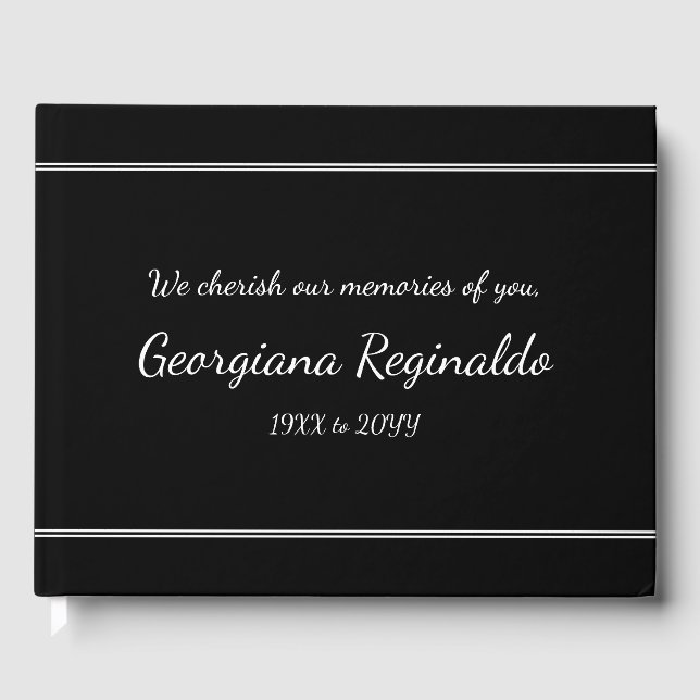 Guestbook för konservativ och journalfulla sympati gästböcker (Framsida)