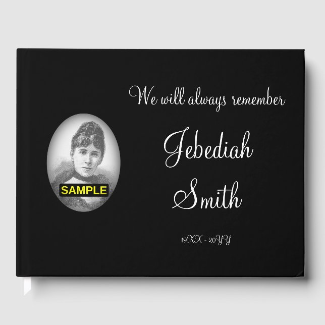 Guestbook för konservativ och respektabla minnen gästböcker (Framsida)