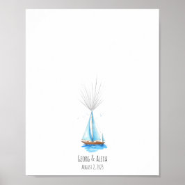 Guestbook för vattenfärgsavtryck, Frakt Poster