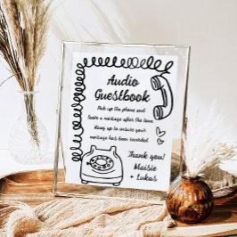 Guestbook för visemisk handskriven illustration av poster