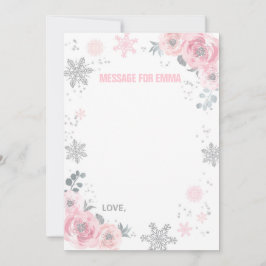 Guestbook för Winter ONEderland Time Capsule Note Anteckningskort