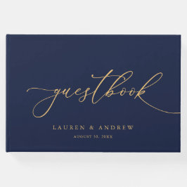 Guestbook Guld 1 Bröllop Gästböcker
