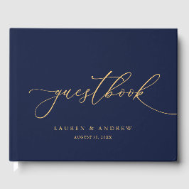 Guestbook Guld 1 Bröllop Gästböcker