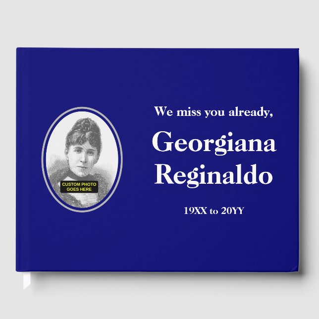 Guestbook med ansvarsfulla, minimalistiska symbole gästböcker (Framsida)