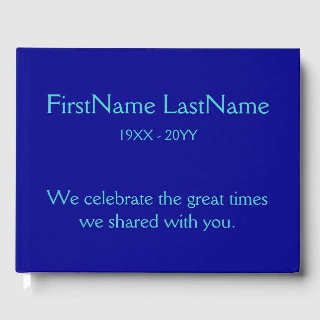 Guestbook med ansvarsfulla och grundläggande sympa gästböcker (Framsida)