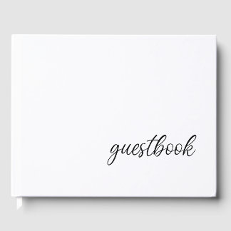 Guestbook med logotyp-värdbädd och frukostinfo gästböcker