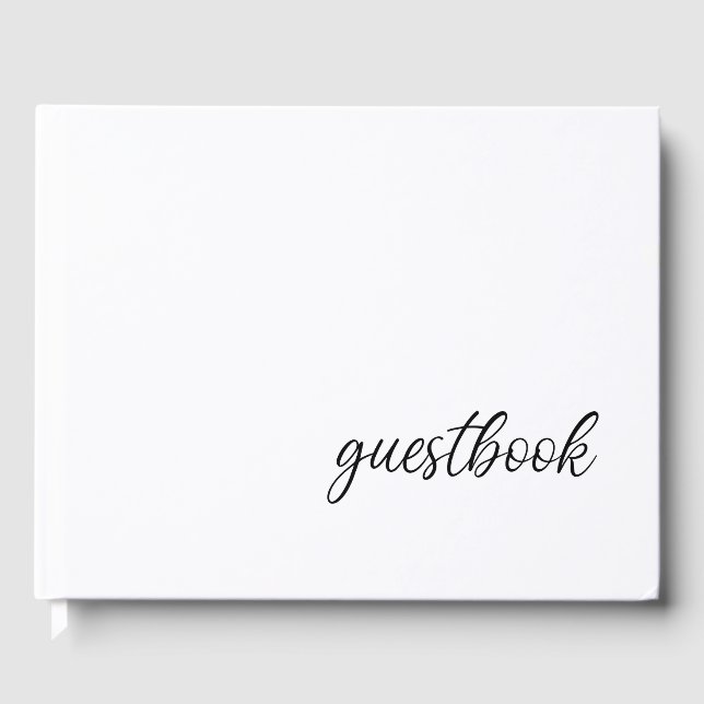 Guestbook med logotyp-värdbädd och frukostinfo gästböcker (Framsida)