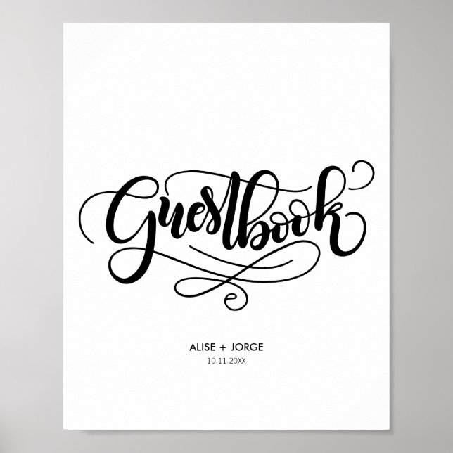 Guestbook - Personlig Poster (Framsidan)