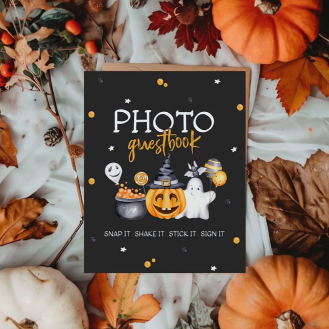 Guestbook-signatur för halloween fest-taloky poster (Skapare uppladdad)