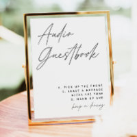 Guestbook-signatur för minimalistisk Audio | Boho