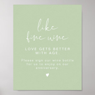 Guestbook-tecken för LEAH Vibrant Pastel Vin Bröll Poster