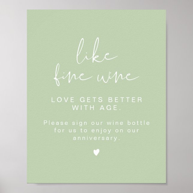 Guestbook-tecken för LEAH Vibrant Pastel Vin Bröll Poster (Framsidan)