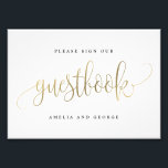 Guestbook-tecken Välj Storlek Faux Guld Fototryck<br><div class="desc">Planera en snyggt firande med denna moderna inbjudan som dina gäster kommer att ta hand om. Utformad av © berrysöt ...  Utskrivbara digitala filer finns tillgängliga! Besök vår webbplats på www.berryberrysweet.com för mer information!</div>
