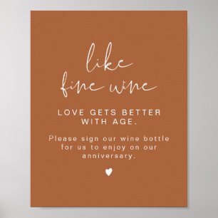 Guestbooksignatur för CORIANDER Terracotta Vin Brö Poster