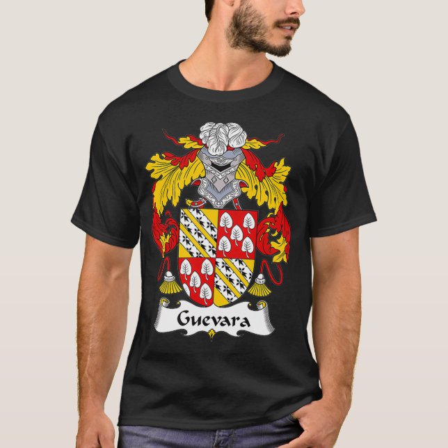 Guevara Jackar om Arm Family Crest T Shirt (Framsida)