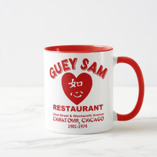 Guey Sam restaurang, Chinatown, Chicago, IL Mugg