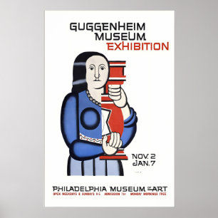 Guggenheim Museum Utställning Philadelphia Museum Poster