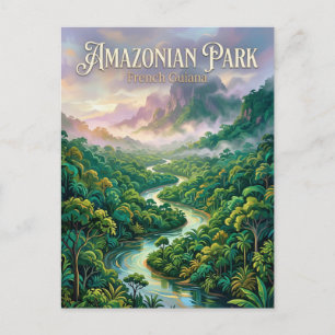 Guianas amazonpark Franska Guyana Vykort