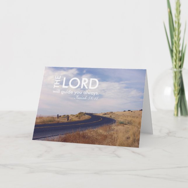 Guidance Motivational Faith Greeting Card Kort (Framsida)