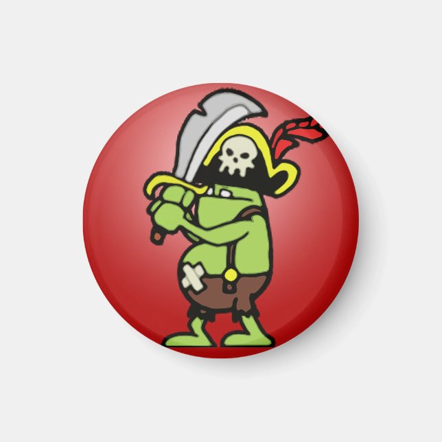 Guide101 Doodle Pirat Gobbler Magnet (Framsidan)