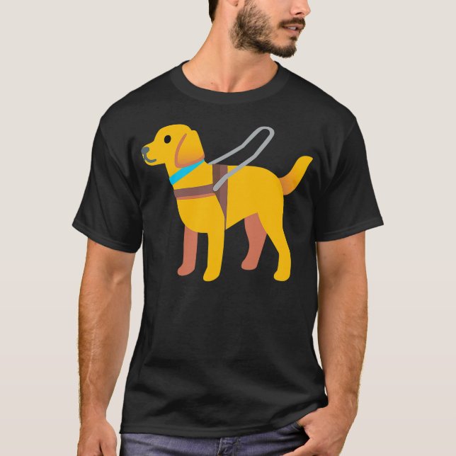 Guide Dog Seeing Eye Dog T Shirt (Framsida)