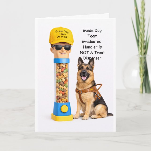 Guide Dog TeamenGSD Human Treat Dispenser Kort (Framsida)