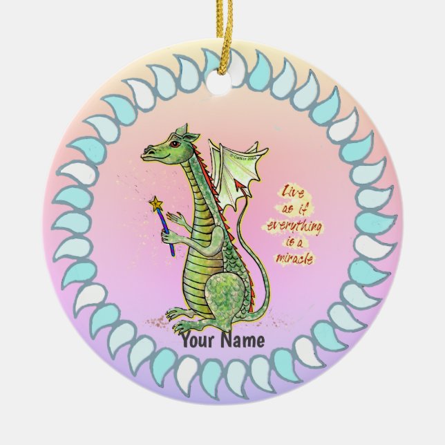 Guide Dragon Julgransprydnad Keramik (Framsidan)