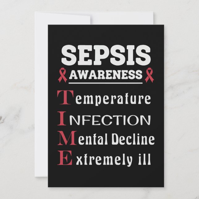 Guide för Sepsis Awareness T.I.M.E. Inbjudningar (Framsida)