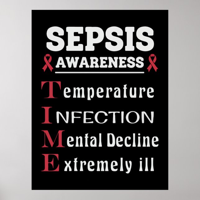 Guide för Sepsis Awareness T.I.M.E. Poster (Framsidan)