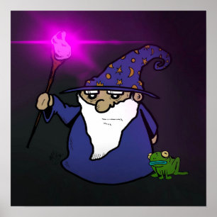 Guide & Frog Poster Skriv ut