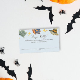 Guide Halloween Boy Diaper Raffle Baby Shower Tilläggskort