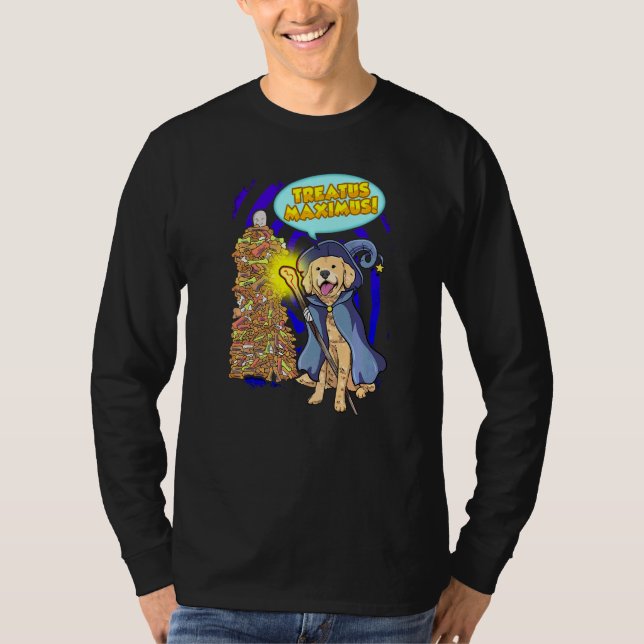 Guide Hund Golden Retriever Magic Trollspö Casting T Shirt (Framsida)