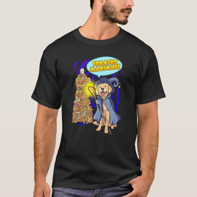 Guide Hund Golden Retriever Magic Trollspö Casting T Shirt (Framsida)