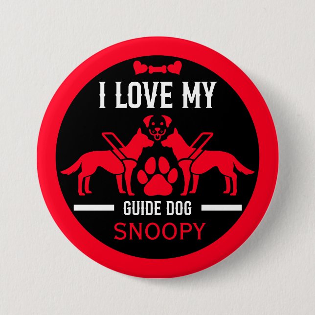 Guide-Hund Knapp (Framsida)