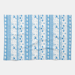 Guide Hund Tale Labs Mönster - Blue - Kökshandduk