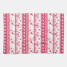 Guide Hund Tale Shepherd Mönster - Red - Kökshandduk