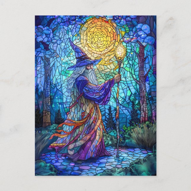 Guide i skogen med Magic Vykort (Framsida)