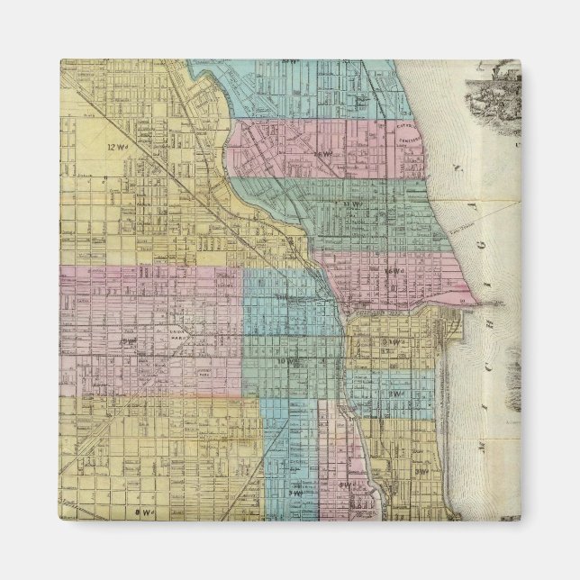 Guide Karta i Chicago Magnet (Framsidan)