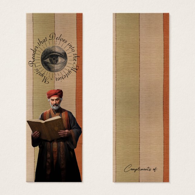 Guide Mystic Readers of Mysteries Custom Bookmark Litet Visitkort (Framsida & baksida)