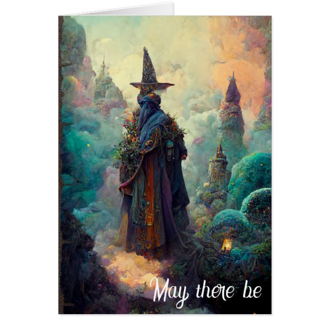 Guide och Dragon Birthday Hälsningskort (Framsidan)