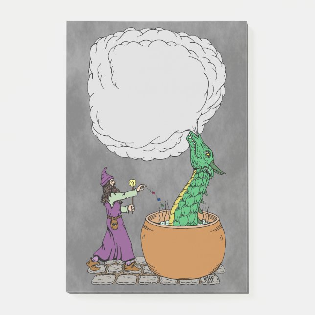 Guide och Dragon Post-it Block (Framsida)