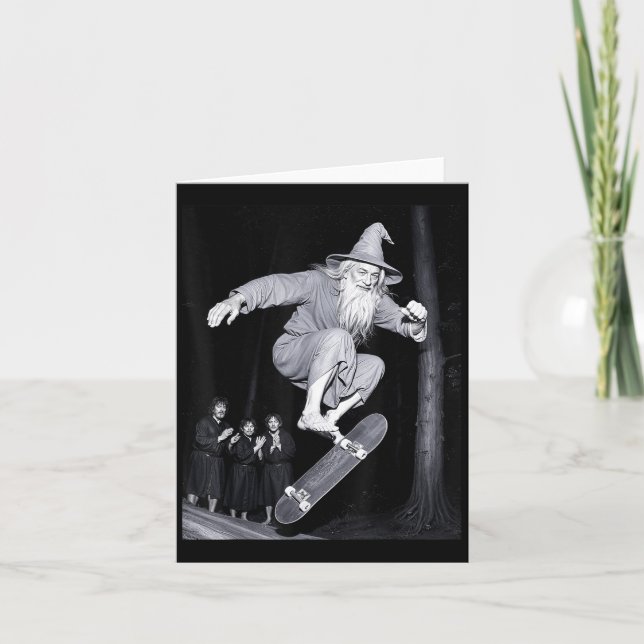 Guide Skateboarding Funny Meme Skater Halloween G Kort (Framsida)