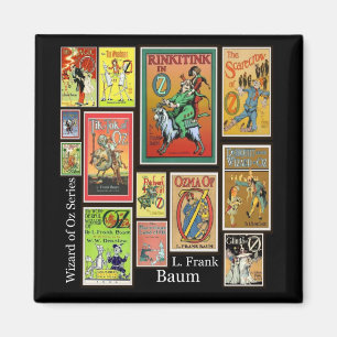 Guide till Oz L Frank Baum Collage Magnet