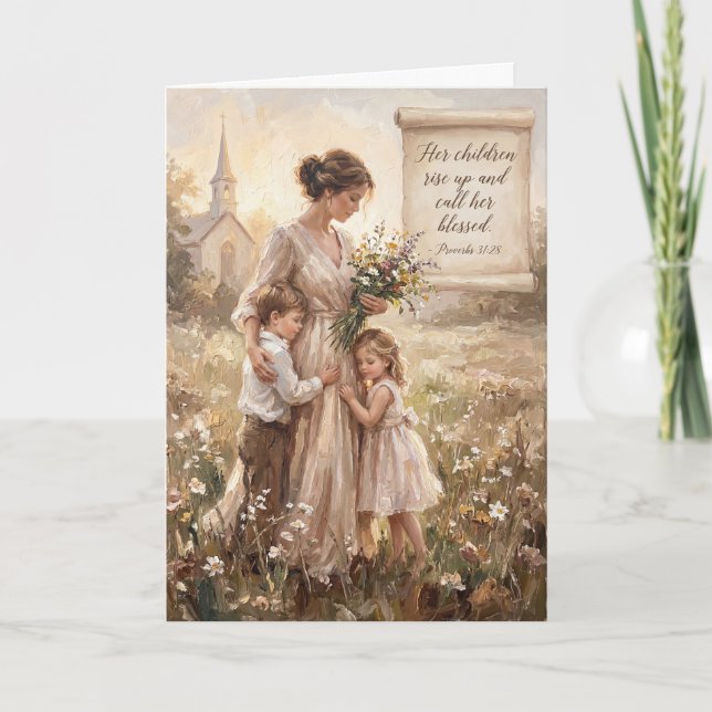 Guided by Her Light Mother's Day Card Kort (Framsida)